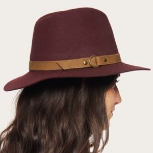 Frye | Harness Wool Felt Panama Hat Henna Brown Fedora